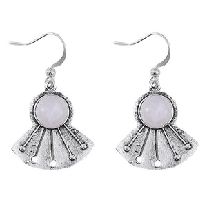 Vintage Simple Fan Dangle Earrings