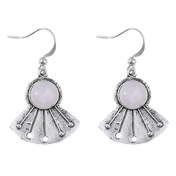 Vintage Simple Fan Dangle Earrings