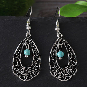 Vintage Irregular Flower Dangle Earrings