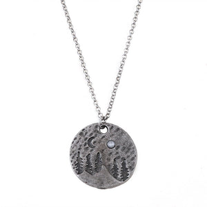 Vintage Moonlight Pendant Necklace
