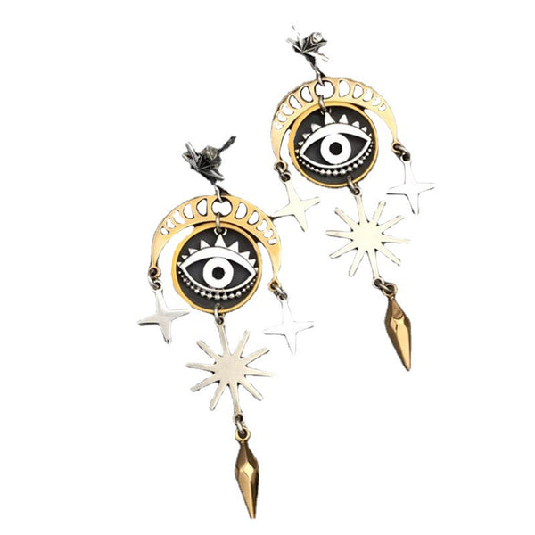 Creative Sun Star Fashion Retro Earrings