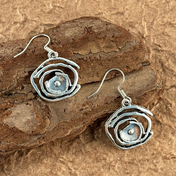Premium Feeling Spiral Irregular Earrings