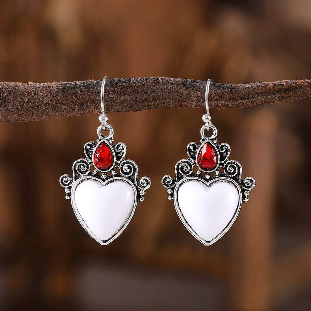 Vine Floral and Diamond Earrings