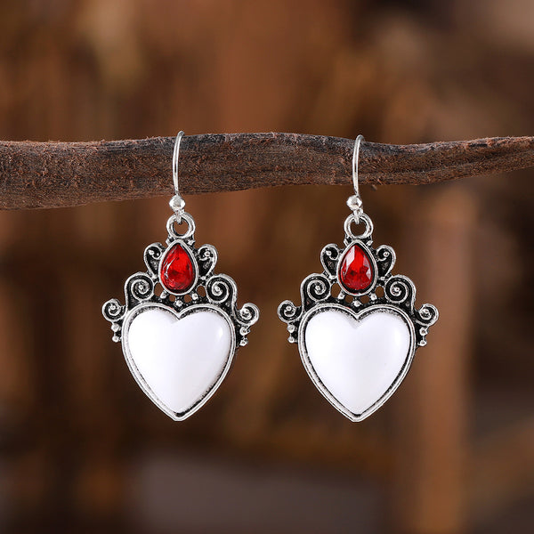 Vine Floral and Diamond Earrings