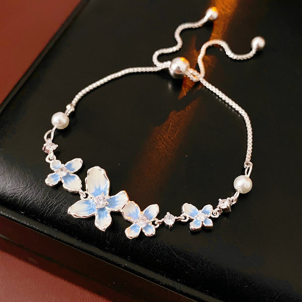 Sapphire-Blue Zircon Bracelet