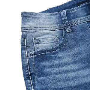 Cross-border exclusive for Amazon independent station new fashion versatile elastic and thin embroidered micro-pull pants jeans women