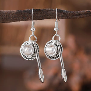 Vintage Mini Coffee Cup Dangle Earrings
