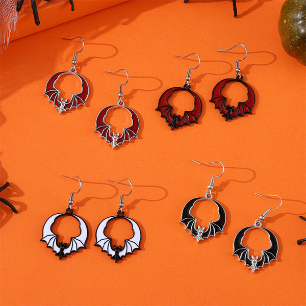Dark Bat Dangle Earrings