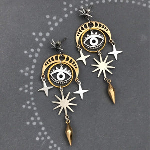 Creative Sun Star Fashion Retro Earrings