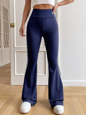 High-waisted colour-blocked micro trousers