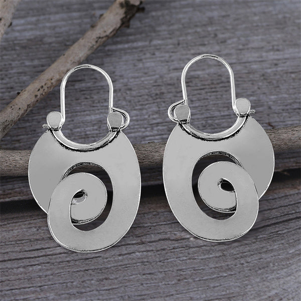 Bent Symbol Dangle Earrings