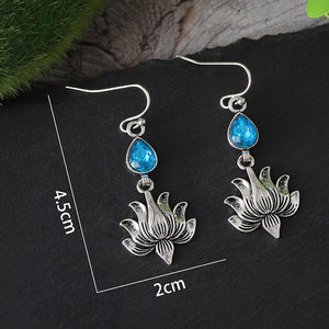 Vintage Lotus Earrings