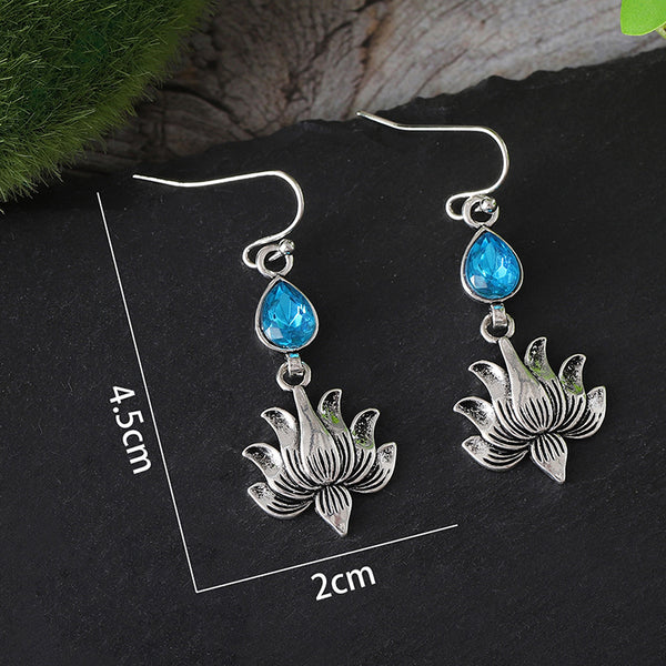 Vintage Lotus Earrings