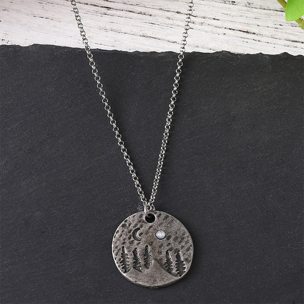 Vintage Moonlight Pendant Necklace