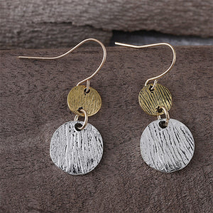 Minimalist Geometric Round Round Earrings