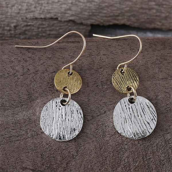 Minimalist Geometric Round Round Earrings