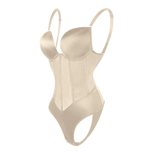 Strapless Bodysuit Shapewear Tummy Control Corset Backless Shaping Bra Bodysuit