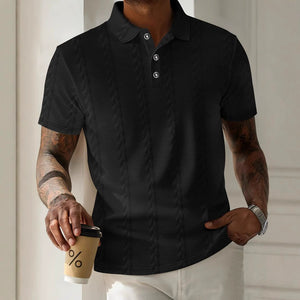 Men's Casual Plain Color Collared Shirt