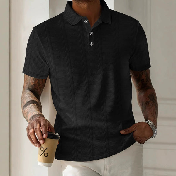 Men's Casual Plain Color Collared Shirt