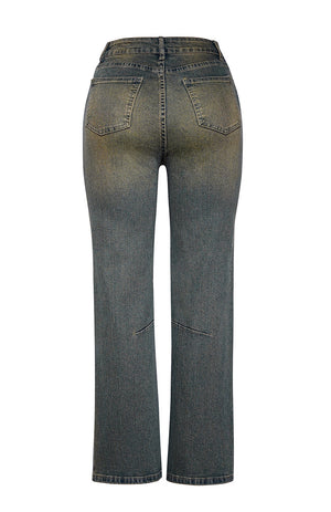2025 European and American style high waist elastic casual straight-leg pants new thin trend women's clothing women's trousers, selfie