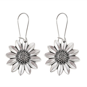Cubic Sunflower Earrings