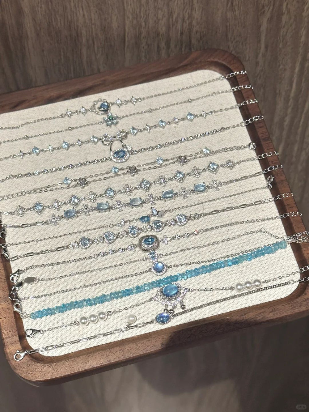 Sapphire-Blue Zircon Bracelet