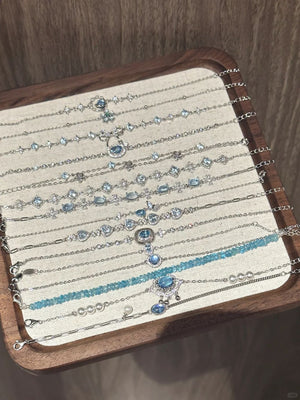 Sapphire-Blue Zircon Bracelet