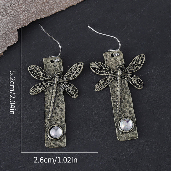 Vintage Simple Dragonfly Earrings