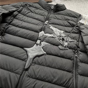Autumn/Winter Plus Size Men's Lightweight Down-Filled Cotton Jacket
