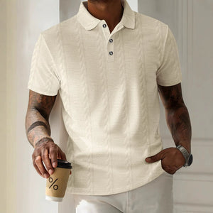 Men's Casual Plain Color Collared Shirt