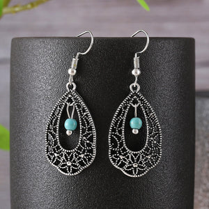 Vintage Irregular Flower Dangle Earrings