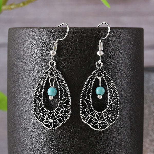 Vintage Irregular Flower Dangle Earrings
