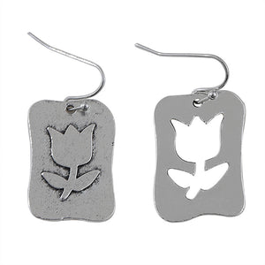 Flower Hollow Dangle Earrings