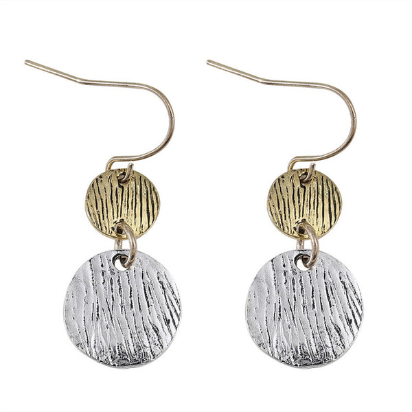 Minimalist Geometric Round Round Earrings