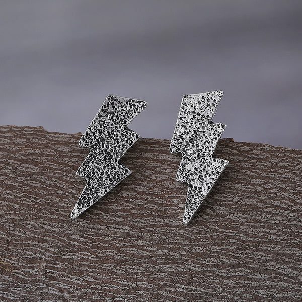 Literary Retro Creative Lightning Shaped Earrings