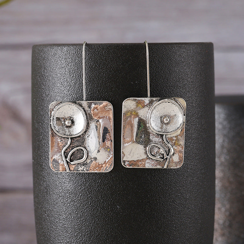 Floral Symmetry Flower Earrings