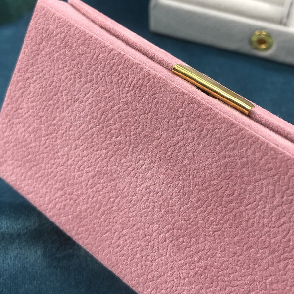 Arched Mini Velvet Travel Jewelry Box