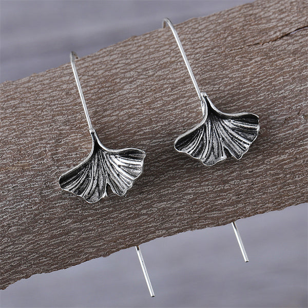Fresh Ginkgo Leaf Earrings