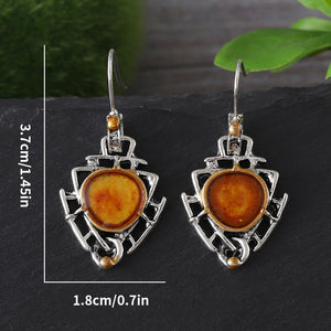 Personalized Geometric Triangle Earrings