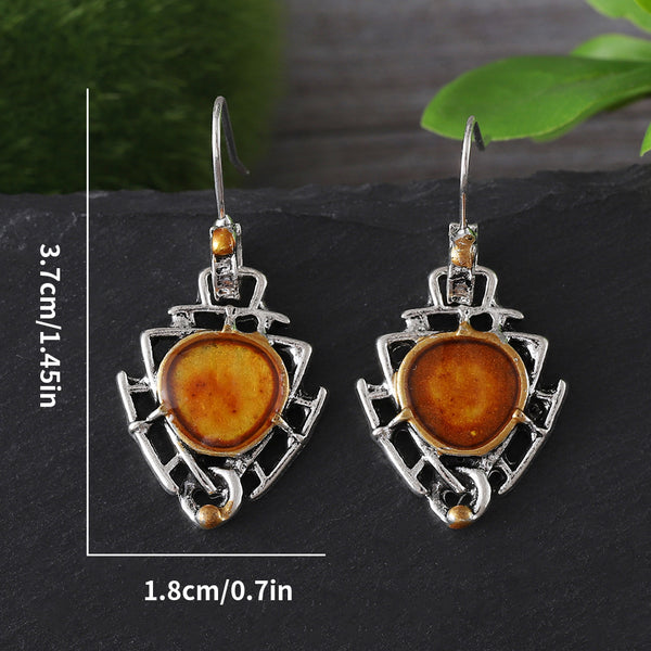 Personalized Geometric Triangle Earrings