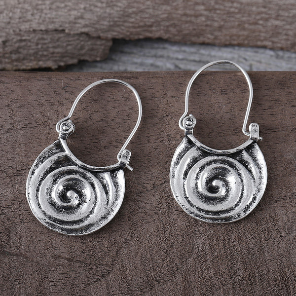 Gypsy Bent Metal Earrings