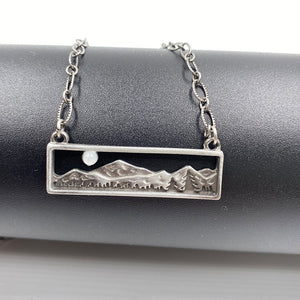 White Moonstone Pendant Necklace