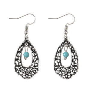 Vintage Irregular Flower Dangle Earrings