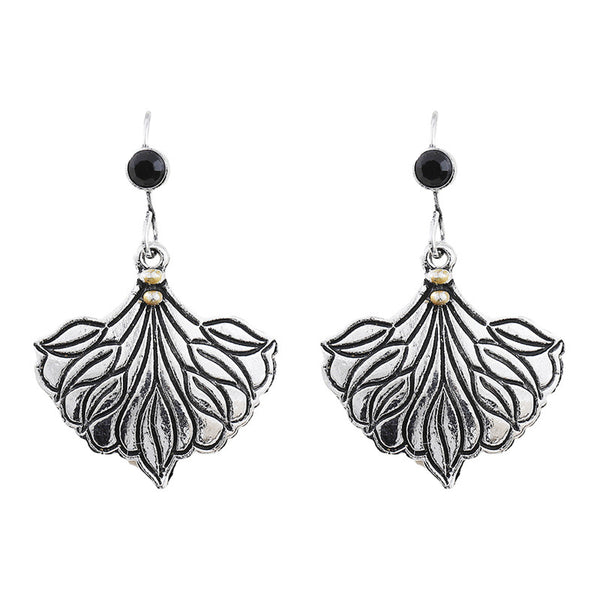 Vintage Simple Leaf Dangle Earrings