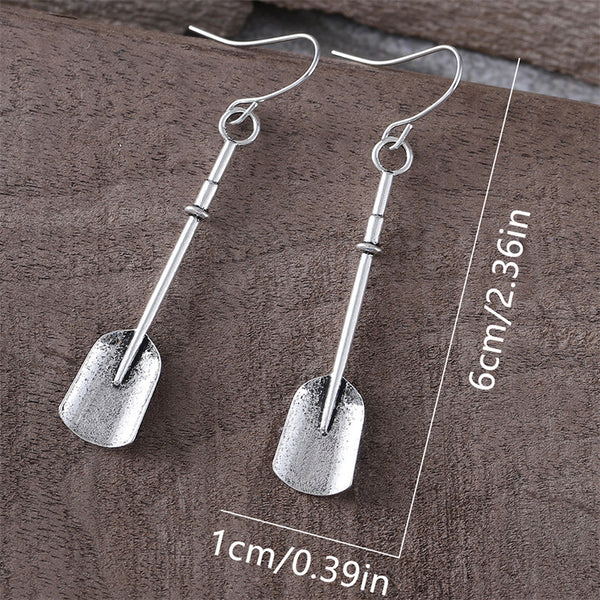 Vintage Personalized Spade Long Earrings