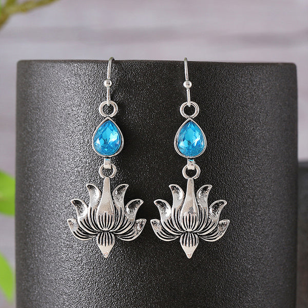 Vintage Lotus Earrings
