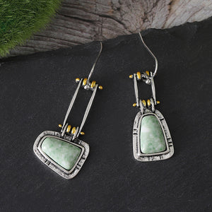 Turquoise Jade Gemstone Earrings