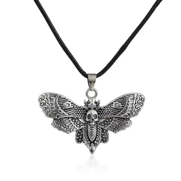 Personalized Skull Butterfly Earrings Necklace