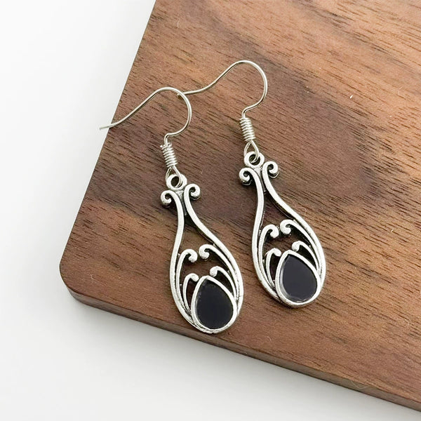 Fashionable Teardrop Skeleton Dangle EarringsMaterial