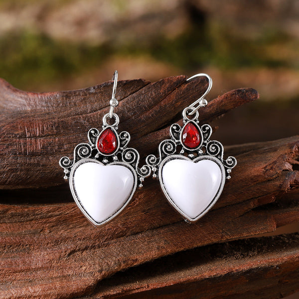 Vine Floral and Diamond Earrings